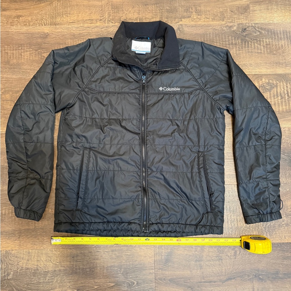 Columbia Interchange Insulated Quilted Full Zip Black Puffer Jacket‎ Men's M